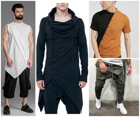 asymmetrical clothing mens